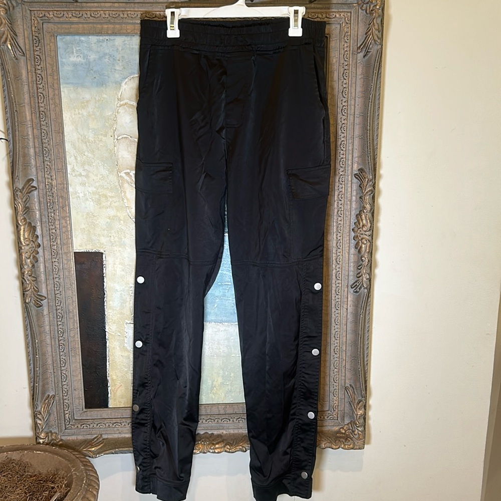 Black breakaway cargo pants